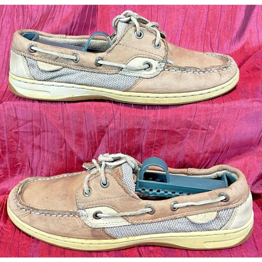 Mens Sperry Top Sider Tan Leather 